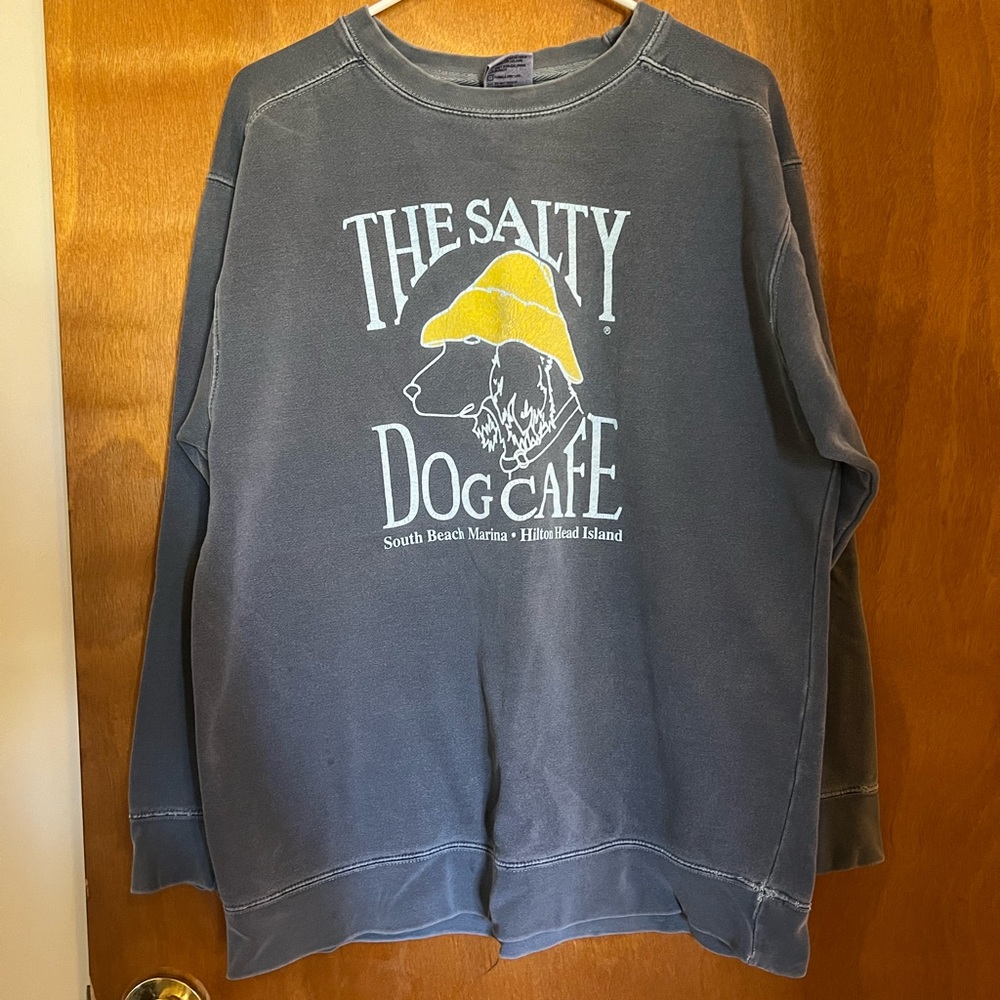 Salty Dog Comfort Colors Crewneck Sweatshirt. Size M.